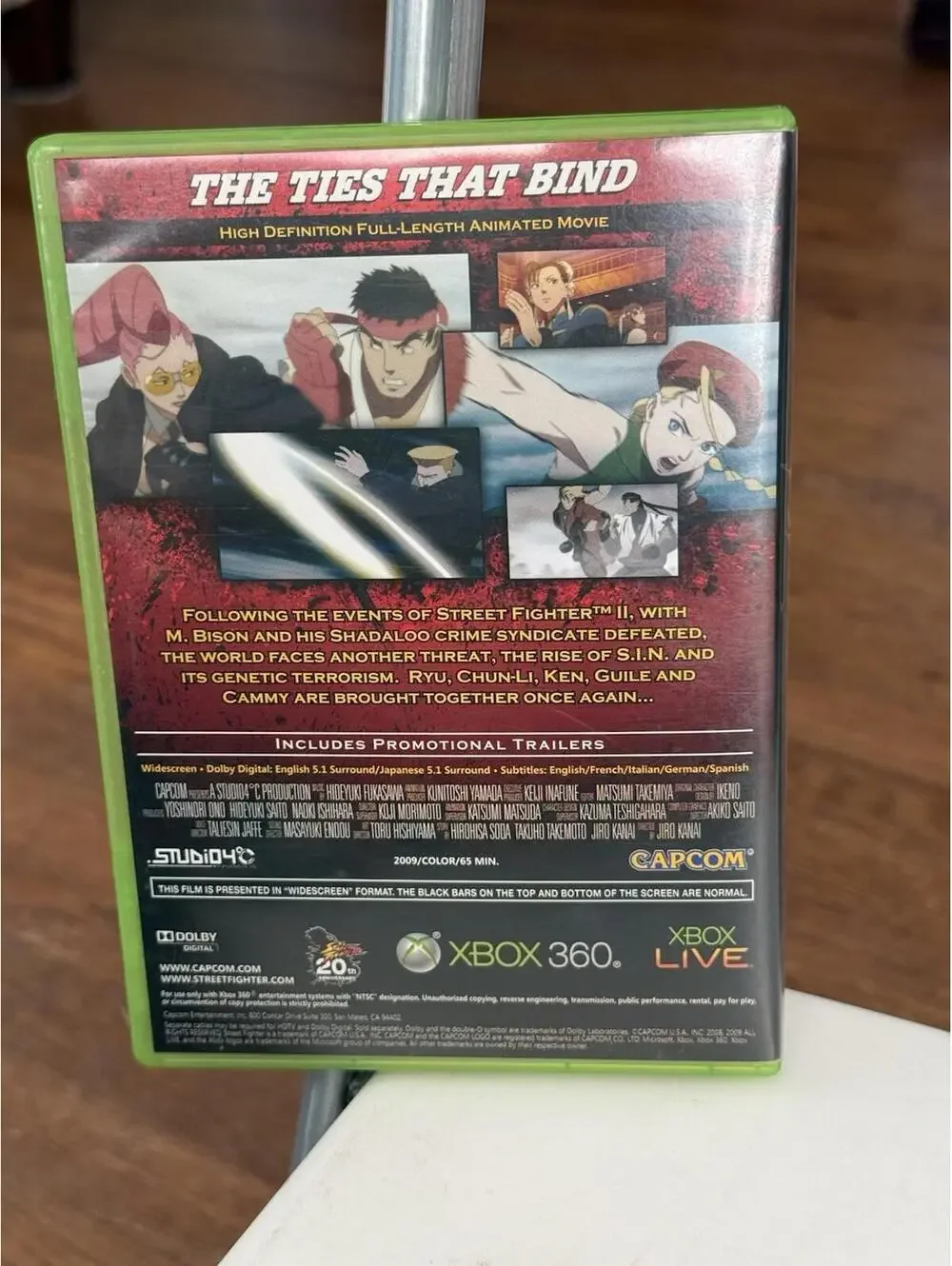Street Fighter 4 IV The Ties That Bind Xbox 360 HD Full-Length Animated Movie